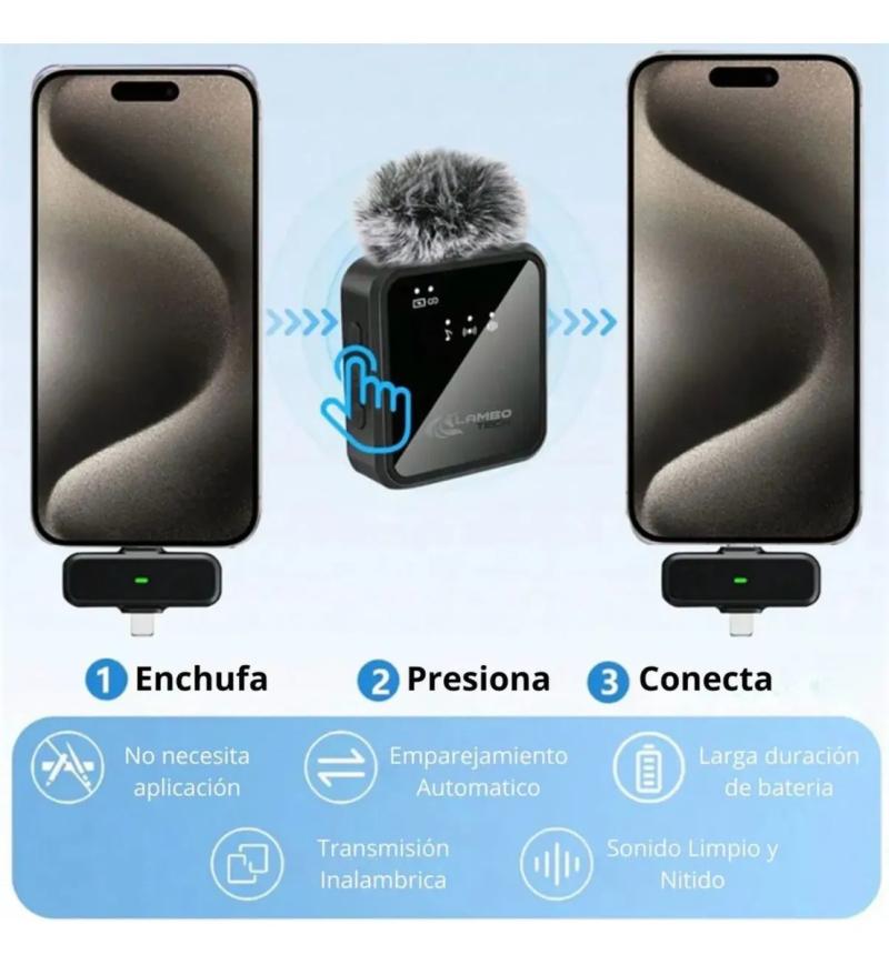 Microfono Inalambrico Corbatero X 2 Paraviento Profesional