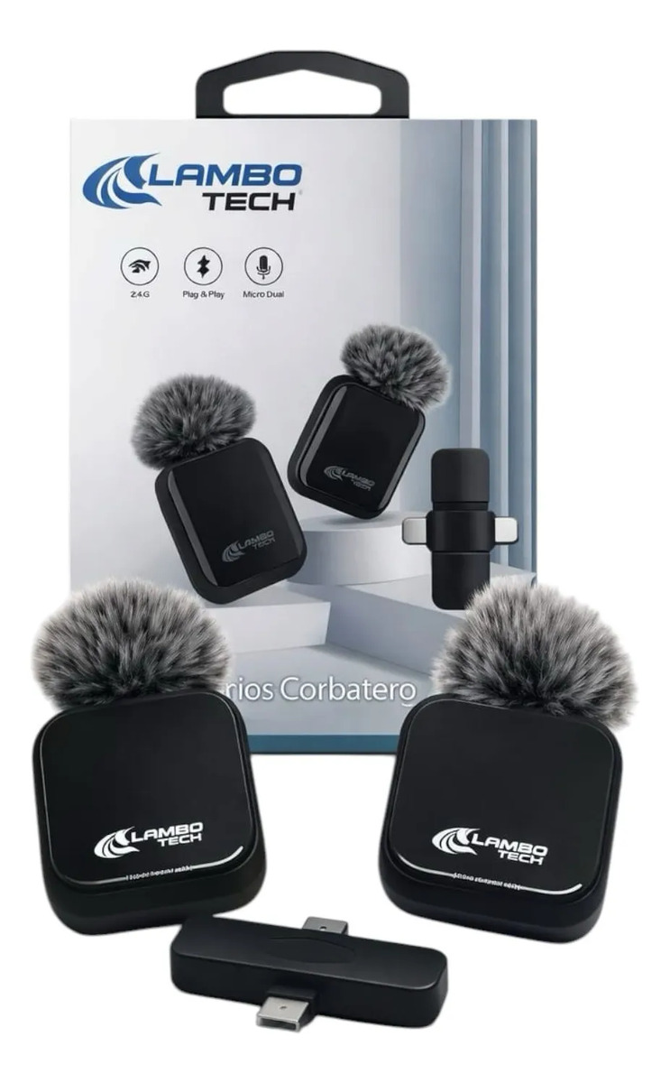 Microfono Inalambrico Corbatero X 2 Paraviento Profesional