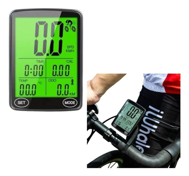 Velocimetro Bicicleta Ciclocomputadora Luz Led