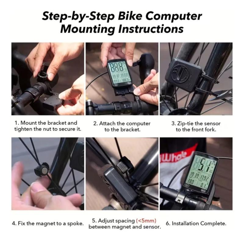 Velocimetro Bicicleta Ciclocomputadora Luz Led