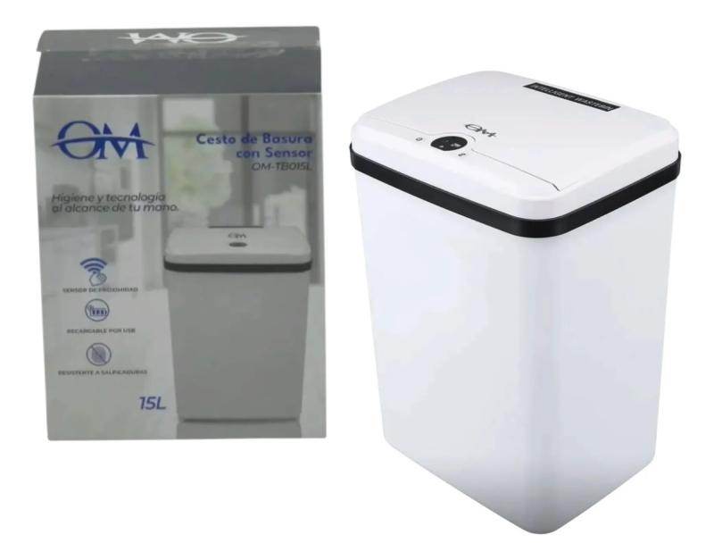 Cesto De Basura Automatico Sensor Tacho 15 Lts
