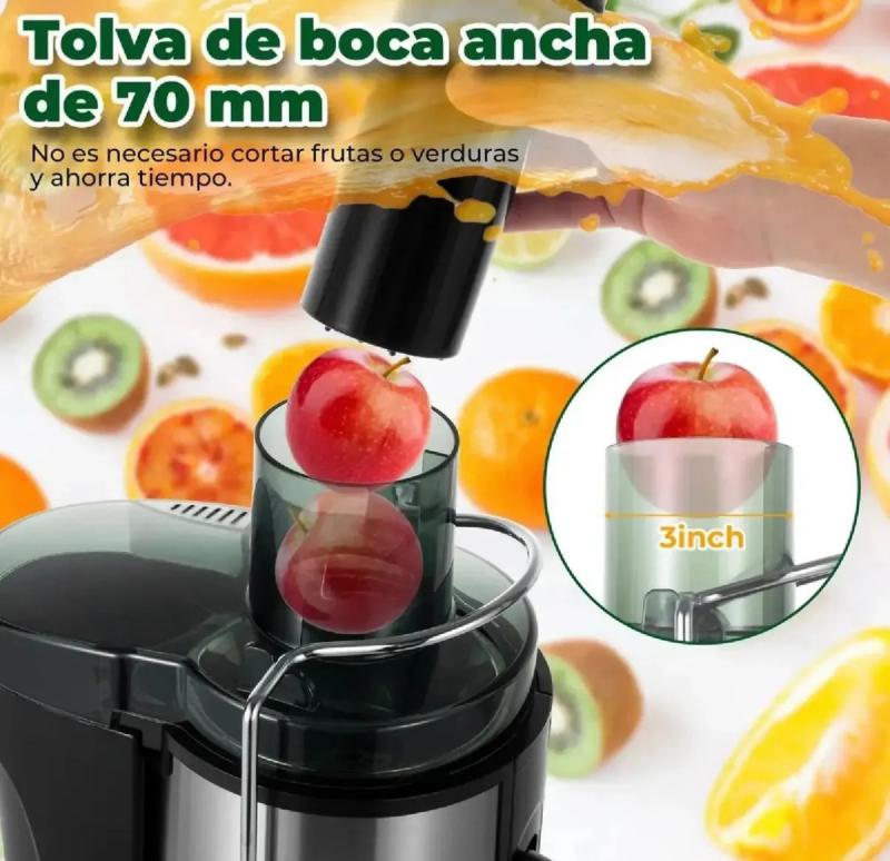 Juguera Extractor Jugo Frutas 600w Acero