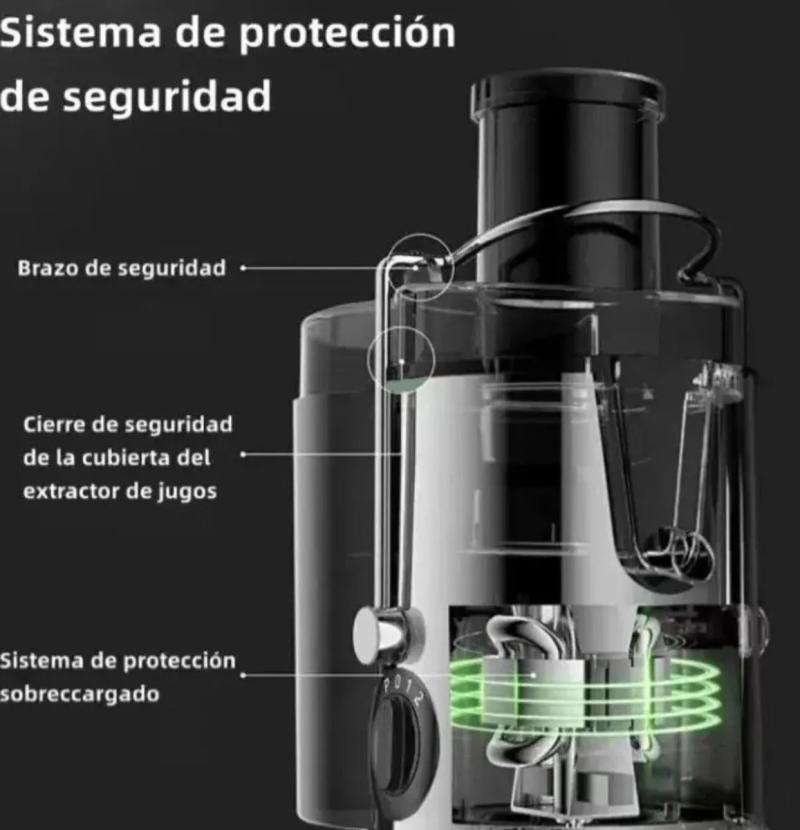 Juguera Extractor Jugo Frutas 600w Acero