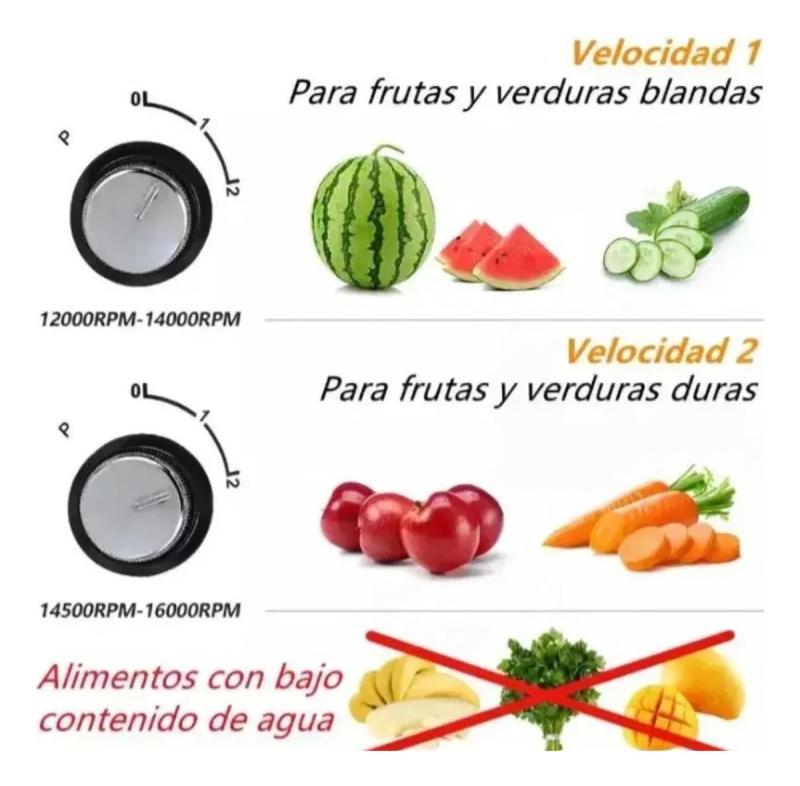 Juguera Extractor Jugo Frutas 600w Acero