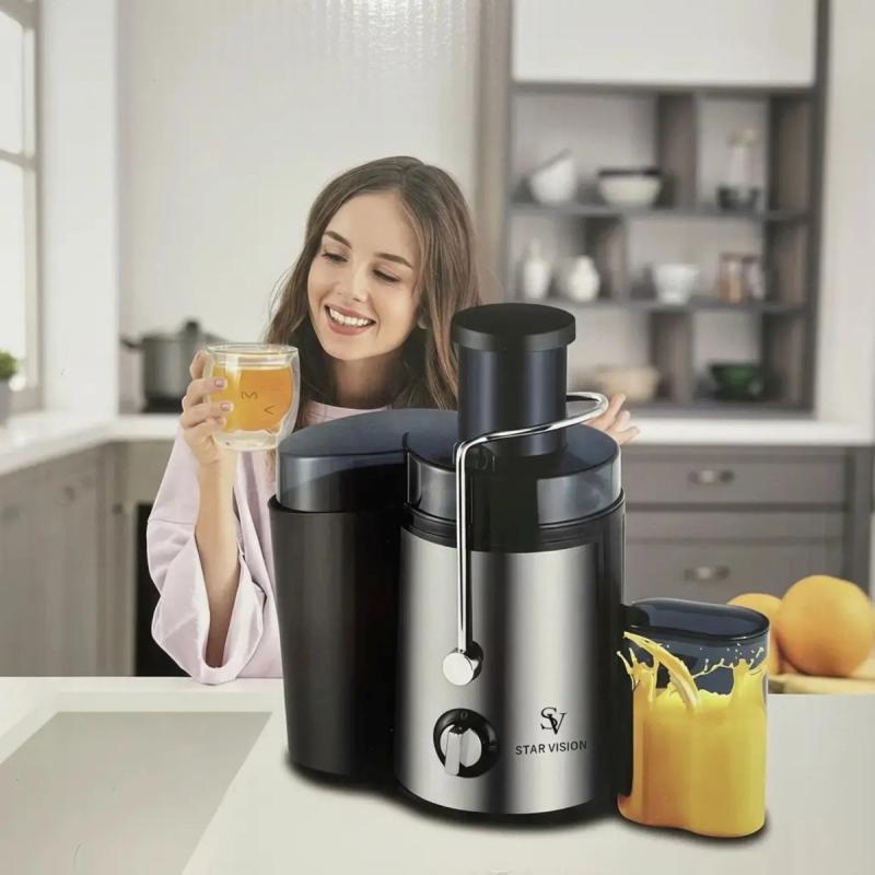 Juguera Extractor Jugo Frutas 600w Acero