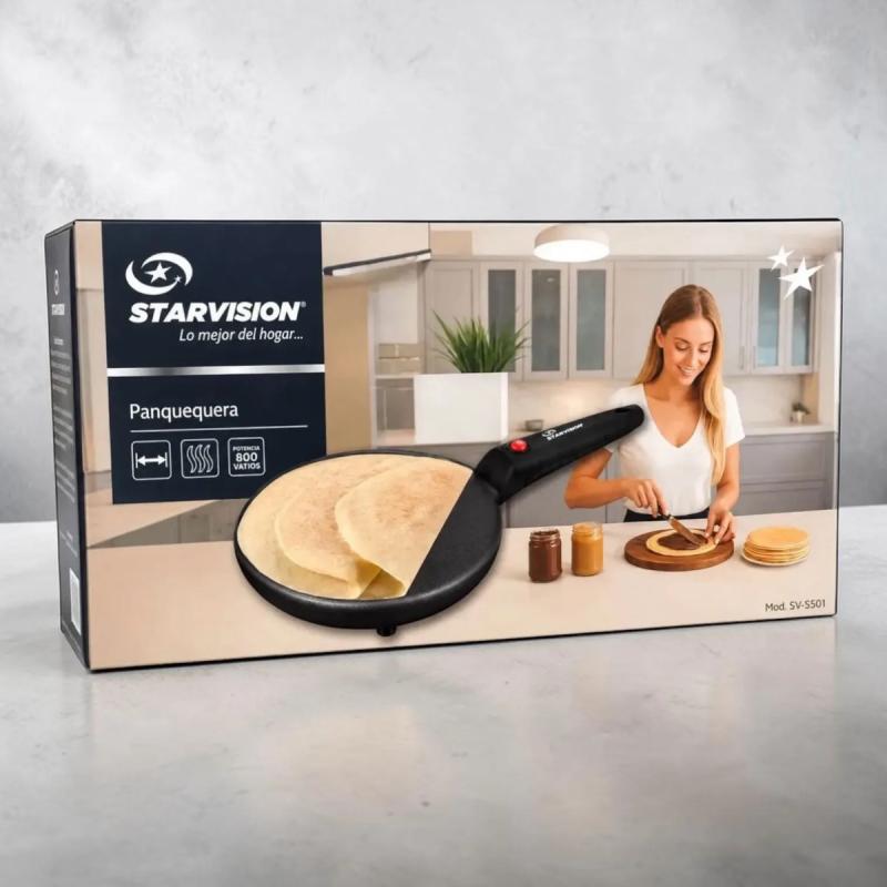 Panquequera Eléctrica 800w Antiadherente