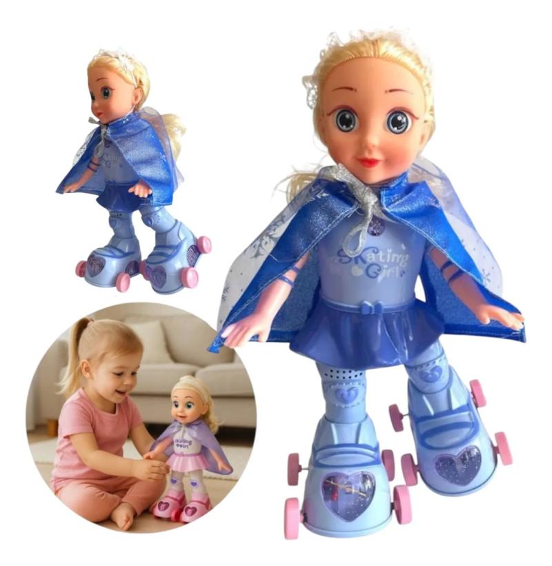 Muñeca Patinadora Luces Y Sonido Juguetes Musical