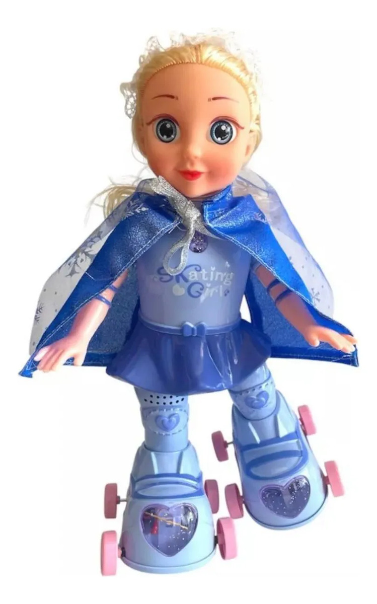 Muñeca Patinadora Luces Y Sonido Juguetes Musical