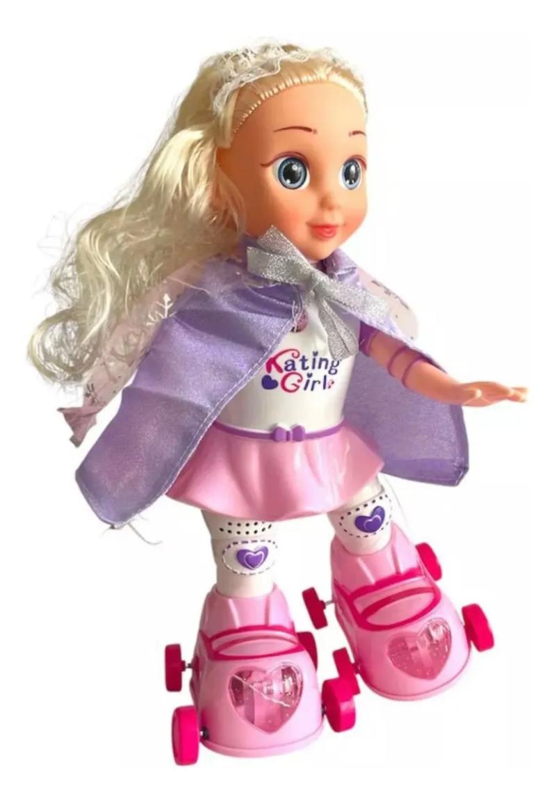 Muñeca Patinadora Luces Y Sonido Juguetes Musical