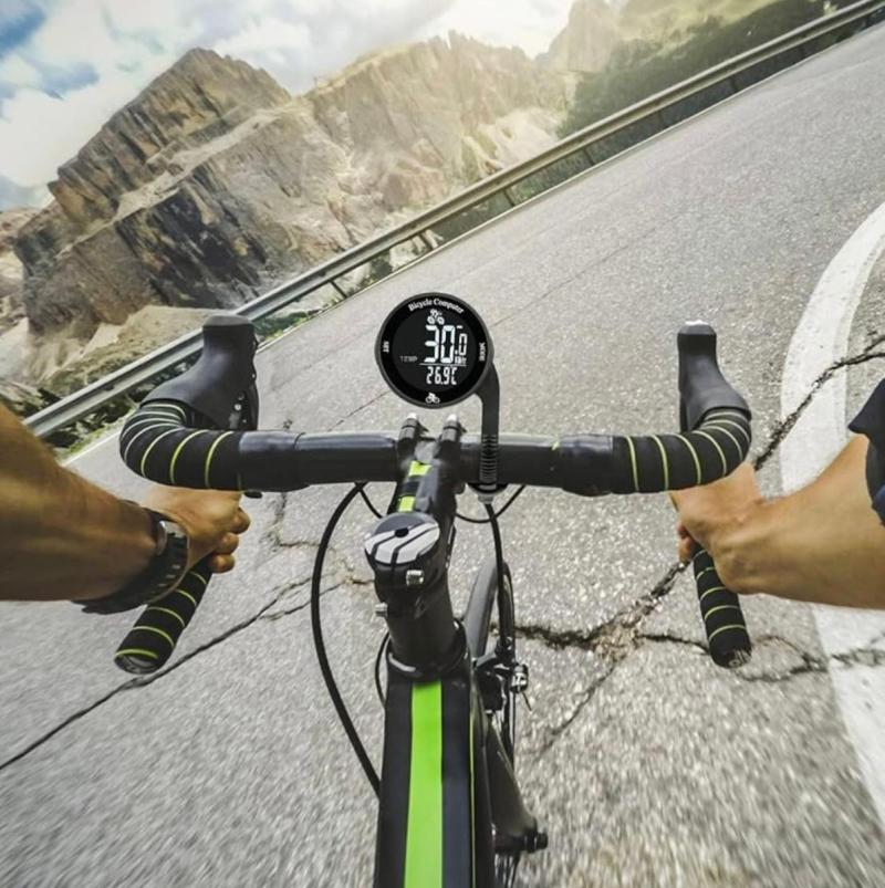 Velocimetro De Bicicleta Ciclocomputador Led Temperatura