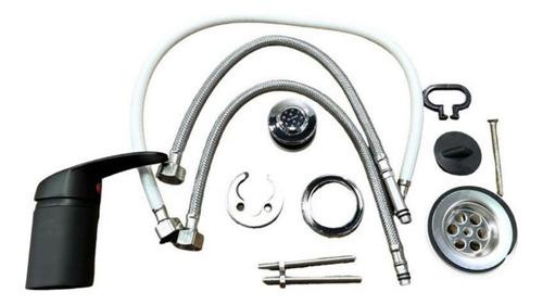 Griferia Canilla Bidet Monocomando Negra Baño