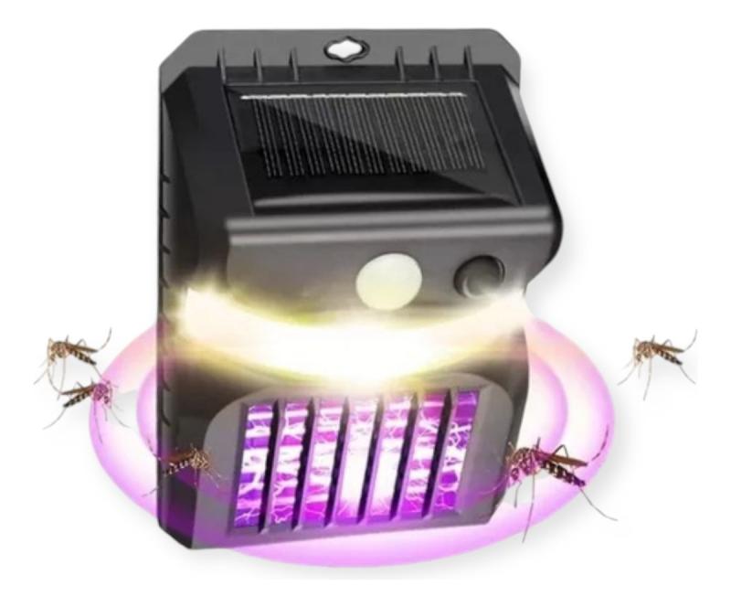 Lámpara Solar Mata Mosquitos Repelente De Insectos