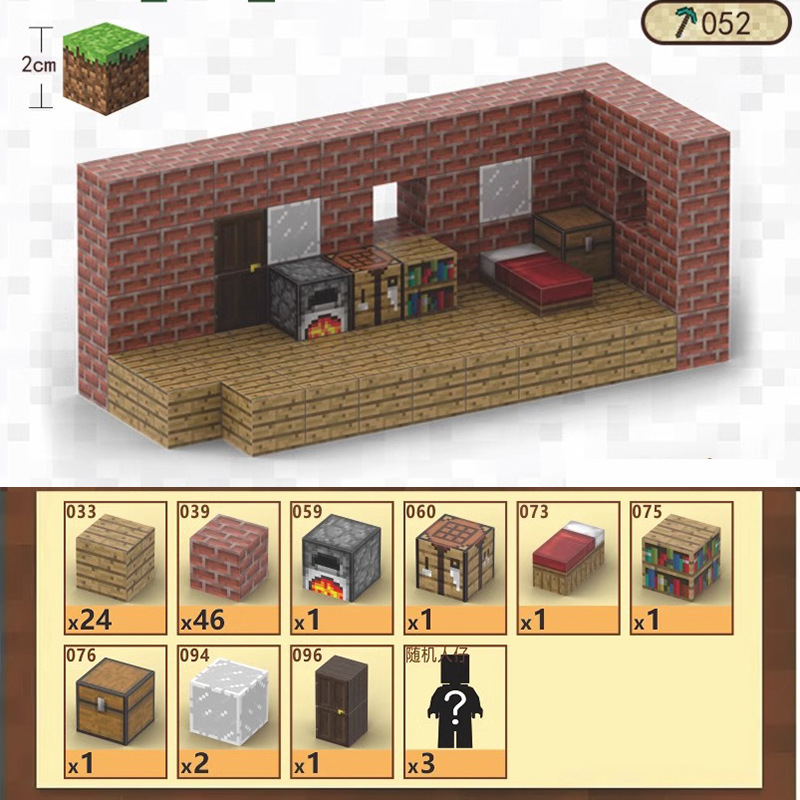 Bloques Magnéticos Minecraft 80 Piezas Muñecos x3