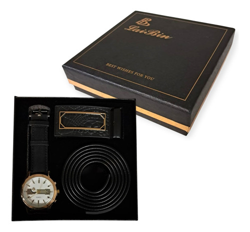 Set Regalo Hombre Padre Reloj Y Cinturon