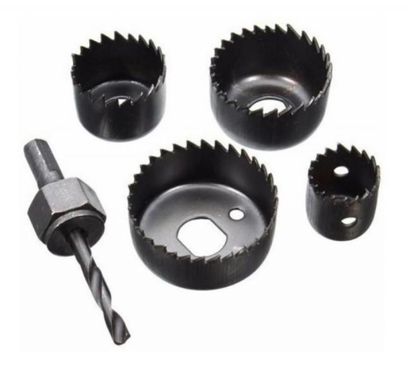 Juego Set Sierras Mechas Copa 6 Piezas Madera Yeso Plastico