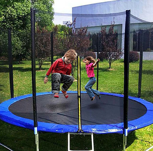 Cama Elástica Trampolín Niños Y Adultos Red Seguridad