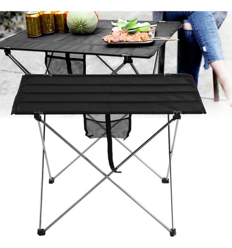 Mesa Plegable Portátil Para Acampar Con Soporte