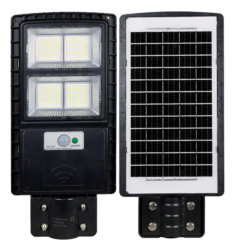 Reflector Led Solar Luminaria 90w Sensor Movimiento Exterior