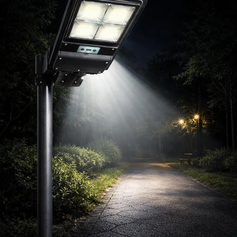 Reflector Led Solar Luminaria 90w Sensor Movimiento Exterior