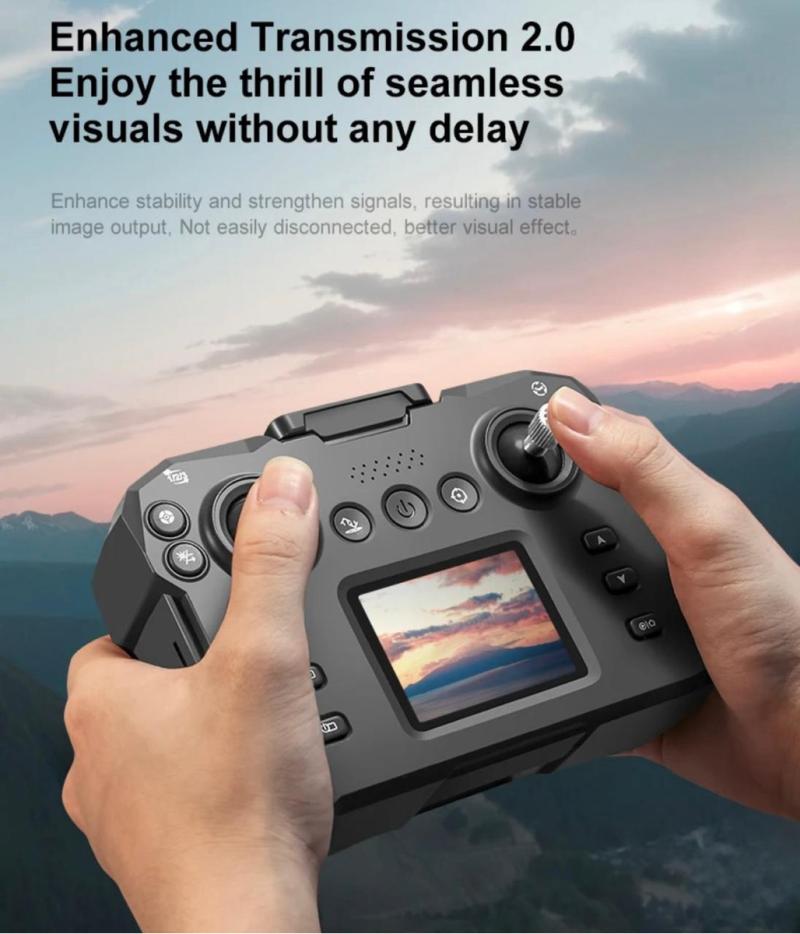Mini Drone Plegable 2 Camaras Brazos Con Luces Wifi Control