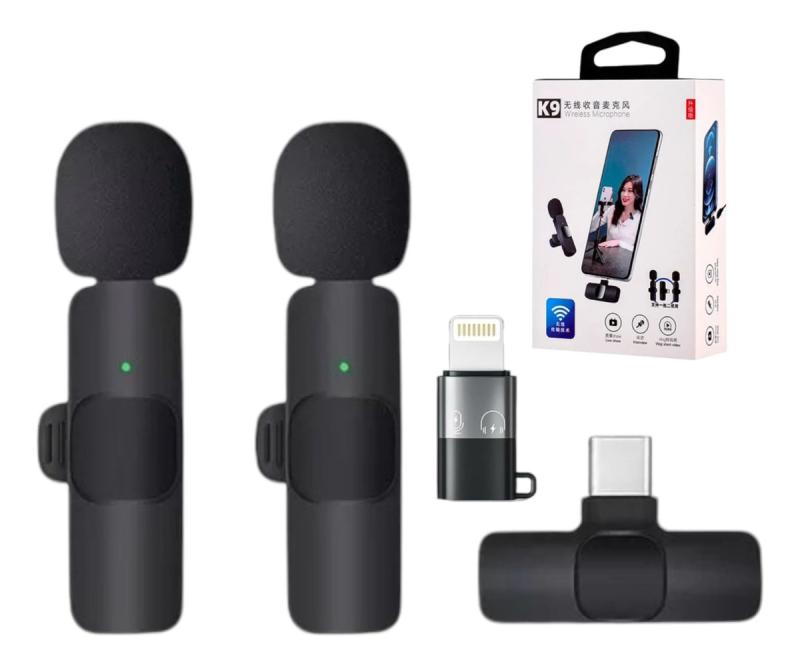 Micrófono Corbatero Inalámbrico Por 2 Usb-c