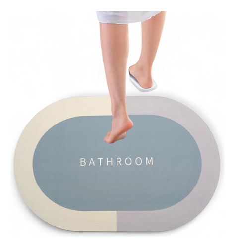 Alfombra Baño Absorvente Antideslizante De Secado Rapido