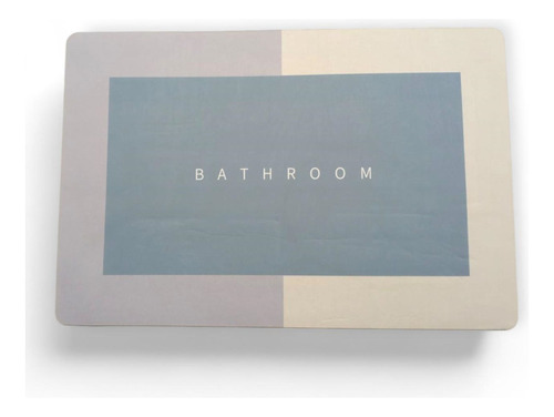 Alfombra Baño Absorvente Antideslizante De Secado Rapido