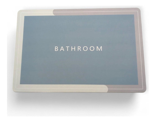 Alfombra Baño Absorvente Antideslizante De Secado Rapido