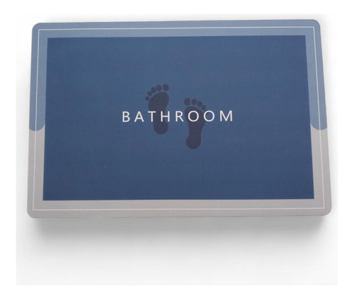 Alfombra Baño Absorvente Antideslizante De Secado Rapido