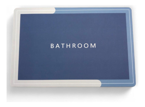 Alfombra Baño Absorvente Antideslizante De Secado Rapido