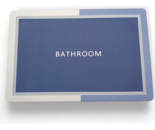 Alfombra Baño Absorvente Antideslizante De Secado Rapido