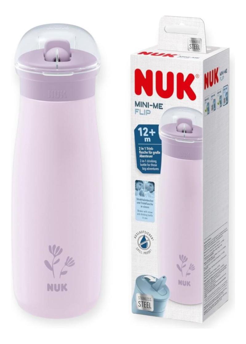 Vaso Nuk Mini Me Flip 500 Ml Con Tapa 2 En 1