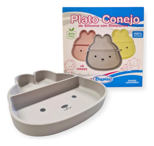 Plato De Silicona Para Bebes Con Division Dispita