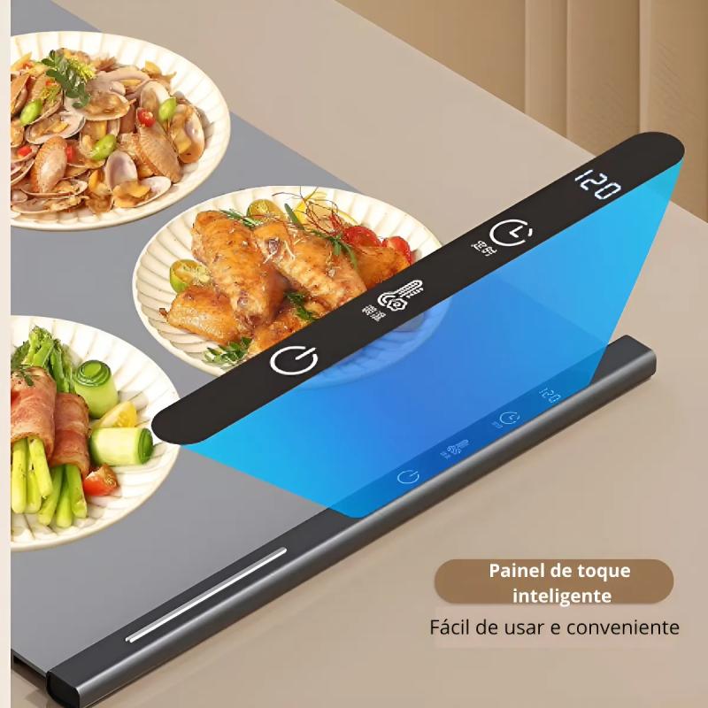 Bandeja De Calentamiento Eléctrico De Alimentos Plegable