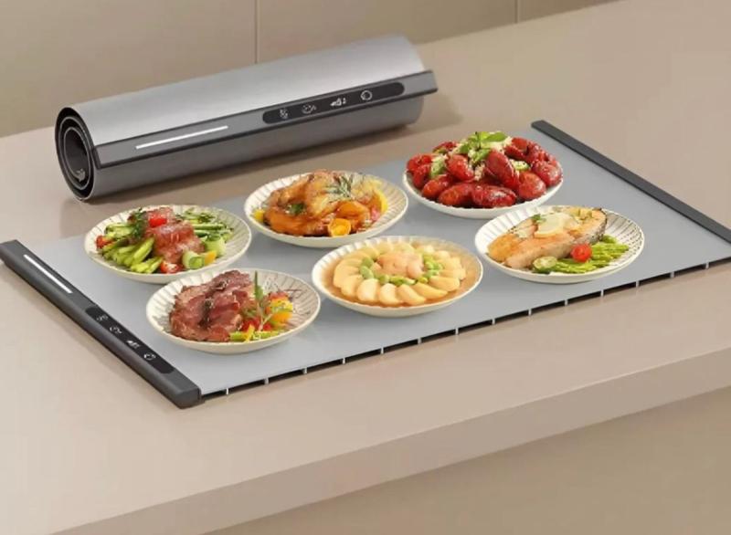 Bandeja De Calentamiento Eléctrico De Alimentos Plegable
