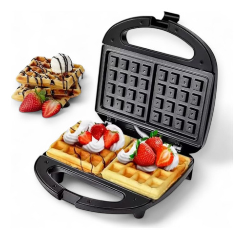 Sandwichera Eléctrica 3 En 1 Wafflera Tostadora Grill 750w