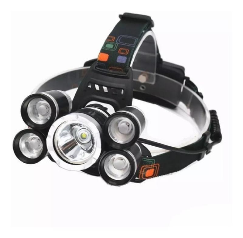 Luz Linterna Bici Minera Recargable 5 Ledscob Vincha Cabeza