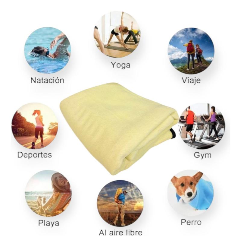 Toalla Microfibra Secado Rápido Camping Playa Gym