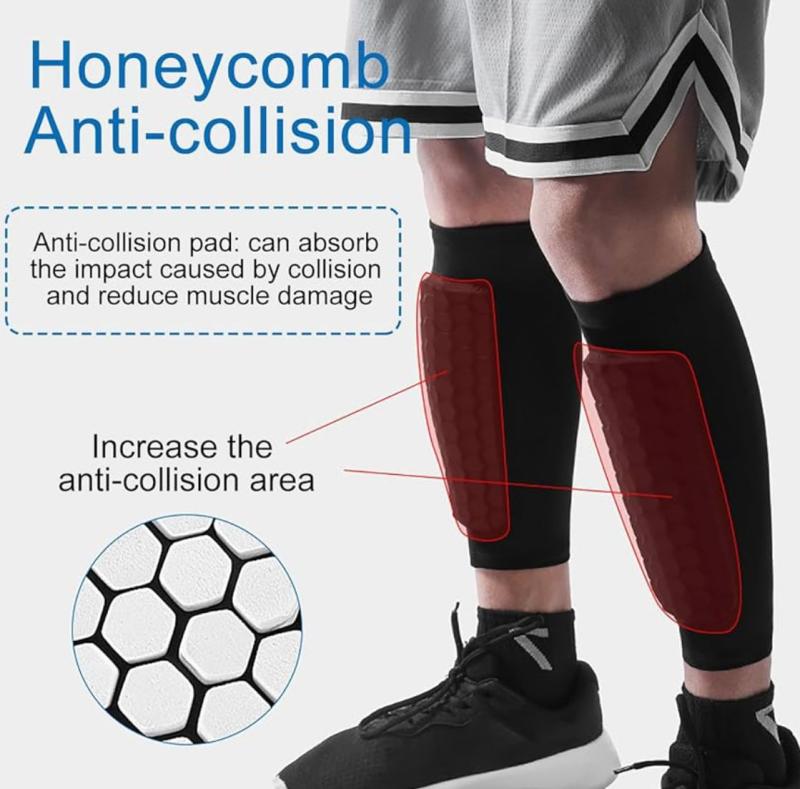 Canilleras De Futbol Unisex Manga De Compresion