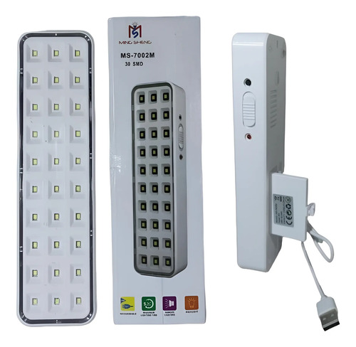 Luz Led De Emergencia 30 Leds Usb Y 220w
