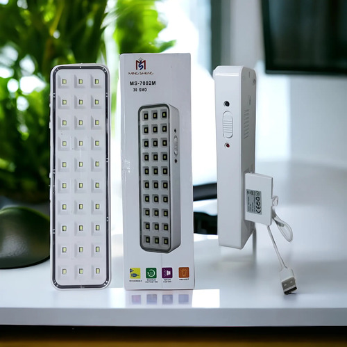 Luz Led De Emergencia 30 Leds Usb Y 220w