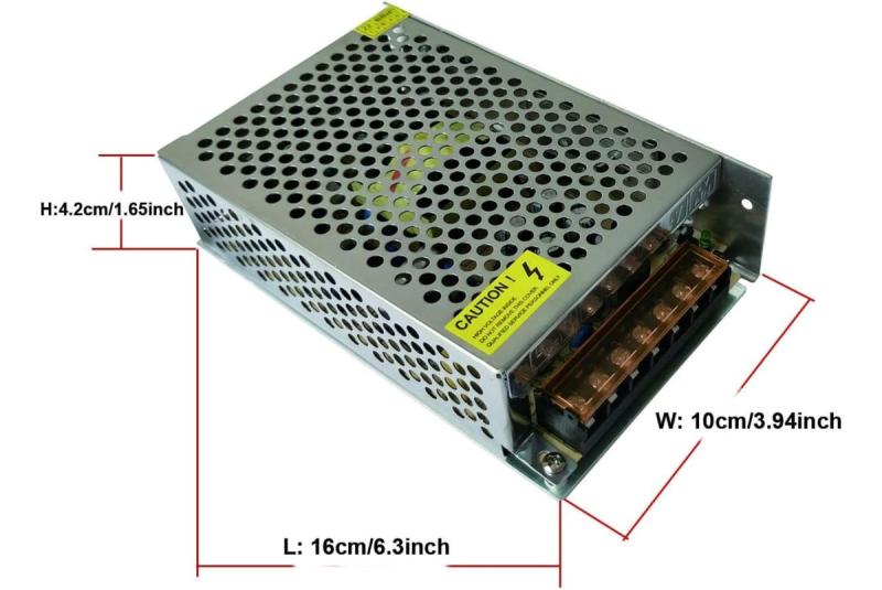 Fuente Metalica De Alimentacion 12 V 10a Recargable