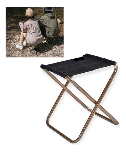 Taburete Silla Plegable Portátil Camping Aluminio
