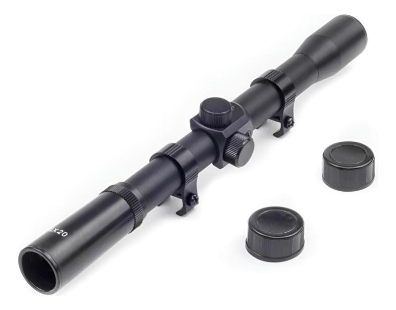 Mira Telescopica Para Rifle De Aire Comprimido 4 X 20