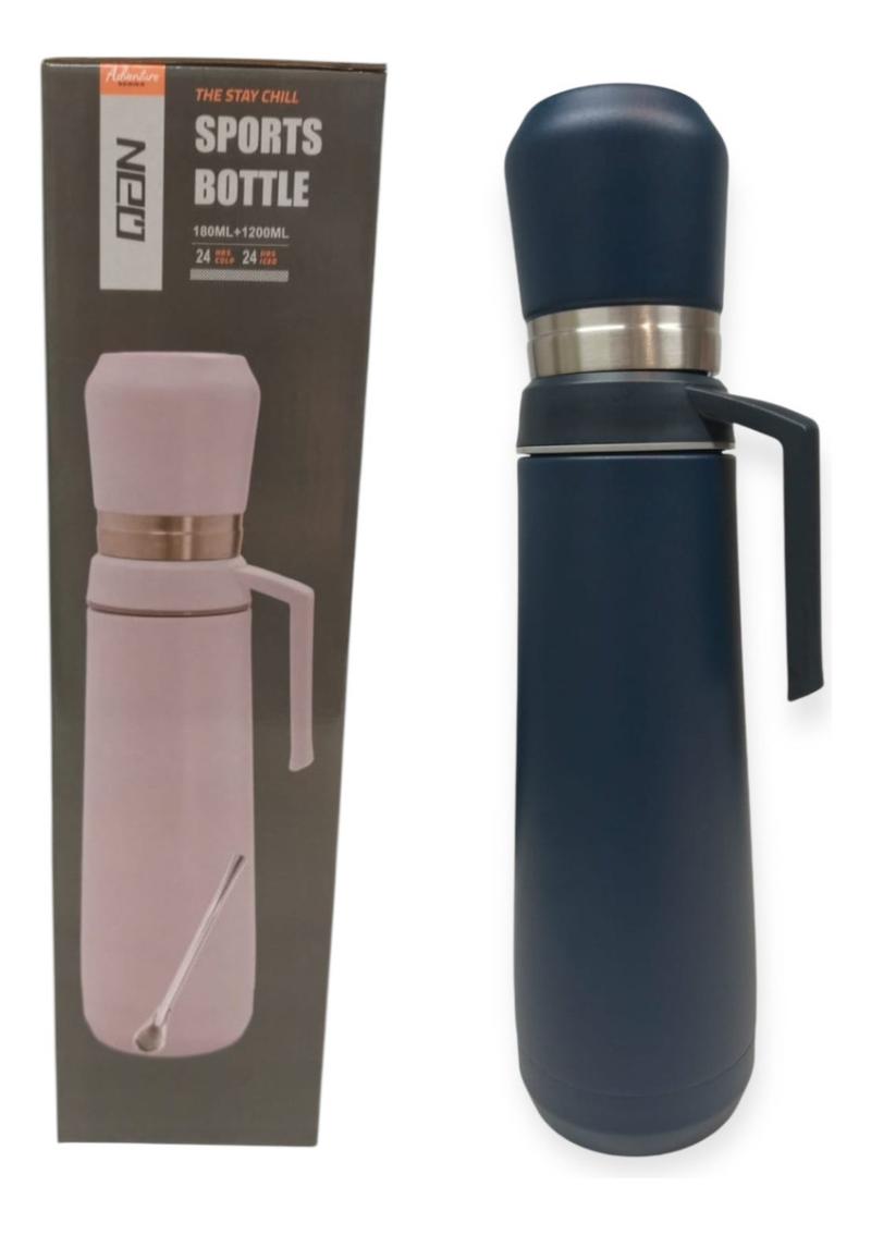 Termo Con Mate Y Bombila 1200 Ml