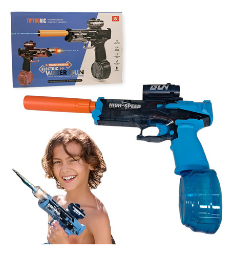 Pistola De Agua Automática Recargable Electrica