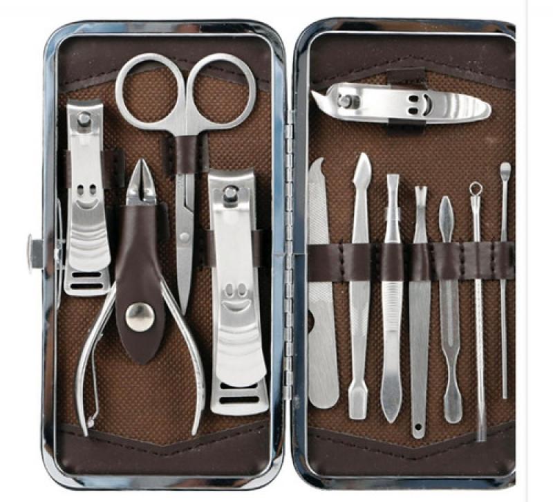 Set Manicura Pedicura Estuche 12 Piezas Alta Calidad
