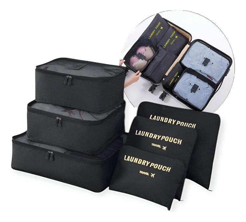 Set Organizador De Viaje Para Ropa X6 Valijas Bolsos