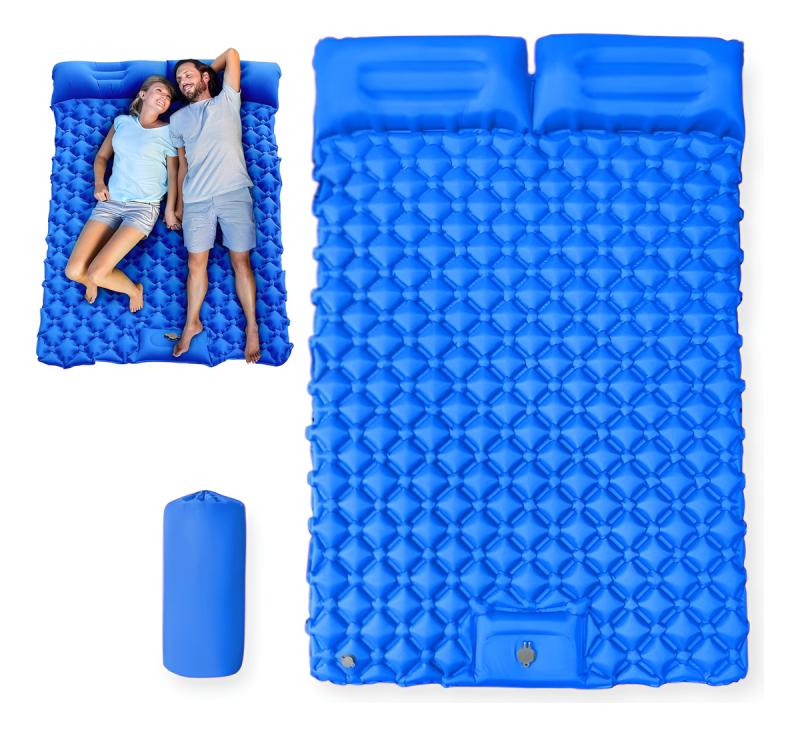 Colchoneta De Dormir Doble Autoinflable Camping Ultraliviana