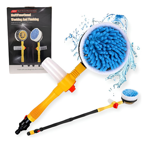 Kit Rotativo De Lavado De Coches Y Escoba